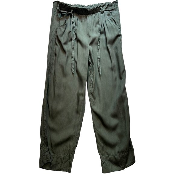 Knox Rose Pants - Knox Rose Women's Pull On Casual Pants Tie Waist Size XL Olive Green Pockets